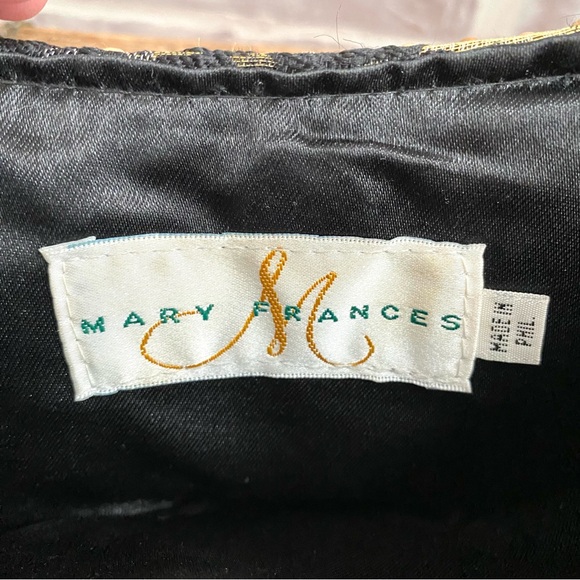 Mary Frances • Half Moon Crocodile Leather Beaded Crossbody Clutch • Vintage - Picture 12 of 15